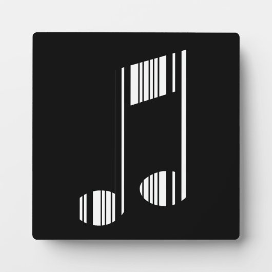ミュージックノートバーコード 音楽バーコードパターン フォトプラーク (正面)
