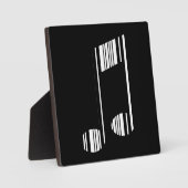 ミュージックノートバーコード 音楽バーコードパターン フォトプラーク (正面)