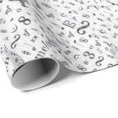 ミュージックノートパターンミュージックテーマ ラッピングペーパー (ロールコーナー)