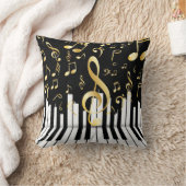 ミュージックノートピ王室のアノ鍵 クッション (ブランケット)