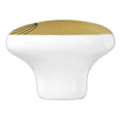 ミュージックノートブラシ金ゴールド セラミックノブ (側面)