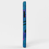 ミュージックノートミュージカルパターンブルーグリーンパープル Case-Mate iPhoneケース (裏面/右)