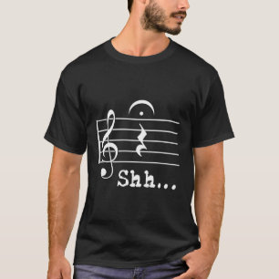 ミュージックノートミュージシャンシュクワーレストフェルマタ Tシャツ