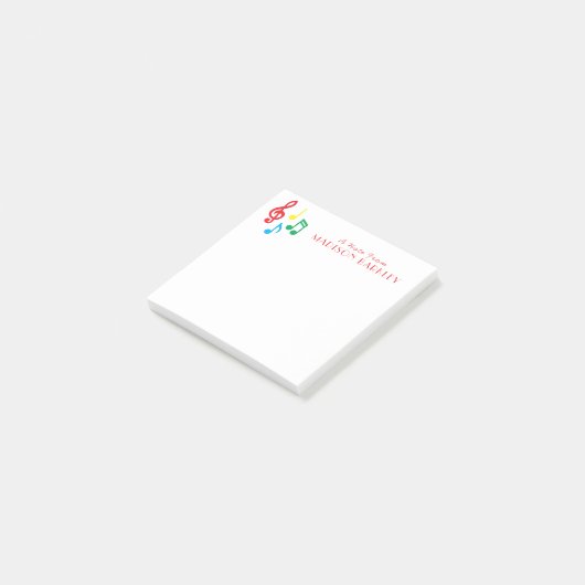 ミュージックノートミュージシャン先生 ポストイット (アングル)