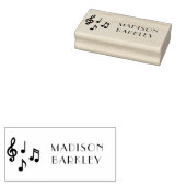 ミュージックノートミュージシャン先生 ラバースタンプ (押印)