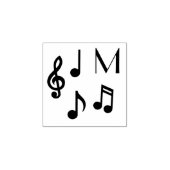 ミュージックノートミュージシャン先生 ラバースタンプ (インプリント)