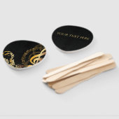 ミュージックノートラグジュアリーエレガントデザイン ハンドファン (組立なし)