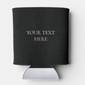 ミュージックノートラグジュアリーブラック&ホワイトデザイン 缶クーラー (裏面)