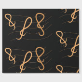 ミュージックノートラッピング紙 ラッピングペーパー (フラット)