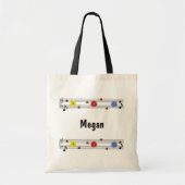 ミュージックノート名前をカスタムするトートバッグ トートバッグ (正面)