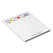 ミュージックノート名前をカスタムするメモ帳 ノートパッド (アングル)