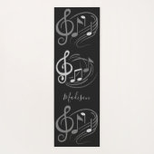 ミュージックノート名前をカスタムするヨガマット ヨガマット (裏面)