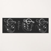 ミュージックノート名前をカスタムするヨガマット ヨガマット (正面(横))