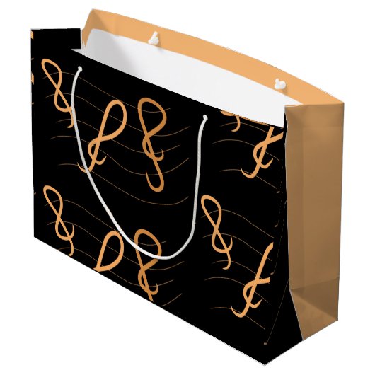 ミュージックノート抱き枕 ラージペーパーバッグ (裏面アングル)