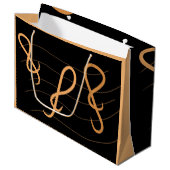 ミュージックノート抱き枕 ラージペーパーバッグ (正面アングル)