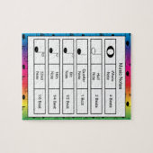 ミュージックノート教育虹 ジグソーパズル (横)