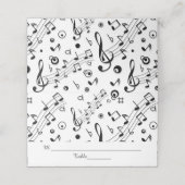 ミュージックノート結婚ミュージカル プレイスカード (外部開封)