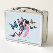 ミュージックノート蝶フェアリー メタルランチボックス (正面)