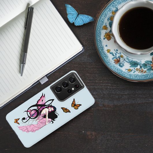 ミュージックノート蝶フェアリー SAMSUNG GALAXYケース