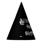 ミュージックノート誕生日パーティーハット パーティーハット (左)