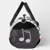 ミュージックノート赤と黒 ダッフルバッグ (右)