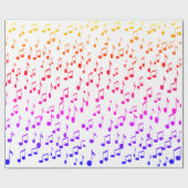 ミュージックノート，ビート!_ ラッピングペーパー (フラット)