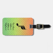 ミュージックノート ラゲッジタグ (正面横)