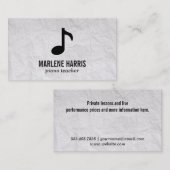 ミュージックノート 名刺 (正面/裏面)