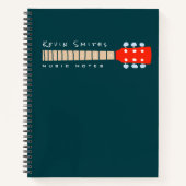 ミュージックノートGuitar Neck ノートブック (正面)