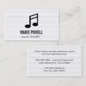 ミュージックノートII /ミュージックシート 名刺 (正面/裏面)