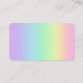 ミュージックノートRainbow名刺 名刺 (裏面)