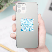 ミュージックハンズ – ASLデザイン シール (スマートフォン)