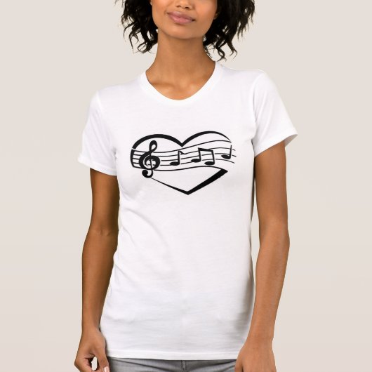 ミュージックハート Tシャツ (正面)