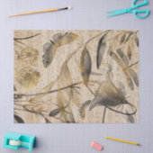 ミュージックバタフライオータム秋デクページフローラ紙 薄葉紙 (クラフト)