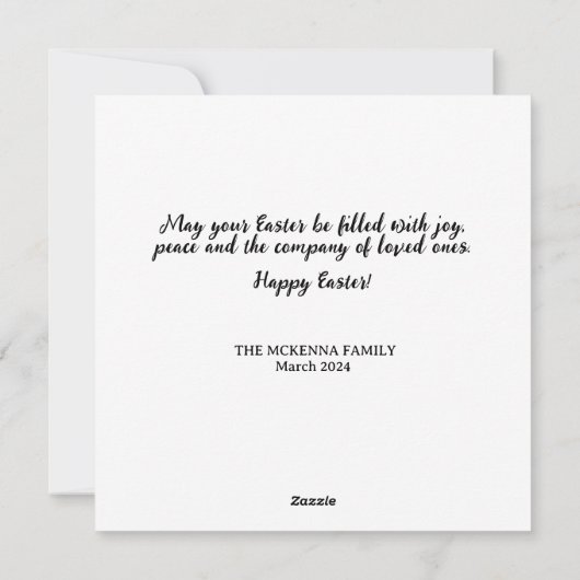 ミュージックバニーアールヌーボーイースター シーズンカード (裏面)