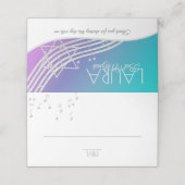 ミュージックバルミツワーシルバーミュージックノート座席カード プレイスカード (外部開封)