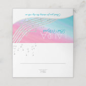 ミュージックバルミツワーシルバーミュージックノート座席カード プレイスカード (外部開封)