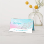 ミュージックバルミツワーシルバーミュージックノート座席カード プレイスカード (裏面)