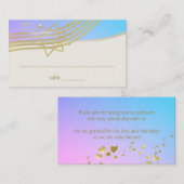 ミュージックバルミツワーシーティングカード プレイスカード (正面/裏面)