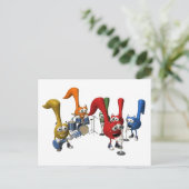 ミュージックバンドはがき ポストカード (スタンド正面)