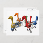 ミュージックバンドはがき ポストカード (正面/裏面)