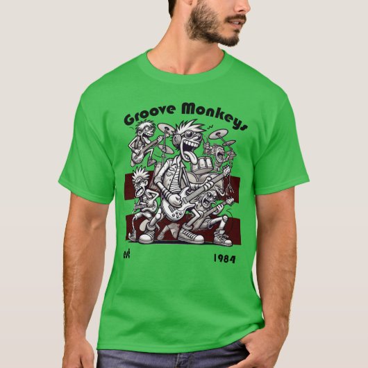 ミュージックバンドグルーヴモンキーズ少年 Tシャツ (正面)