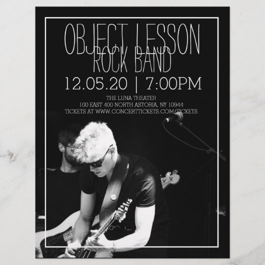 ミュージックバンドコンサートフライヤー チラシ (正面)