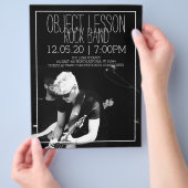 ミュージックバンドコンサートフライヤー チラシ (手)