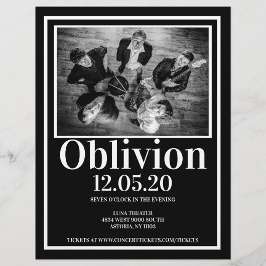 ミュージックバンドコンサートフライヤー チラシ (正面)