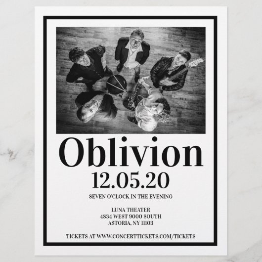 ミュージックバンドコンサートフライヤー チラシ (正面)