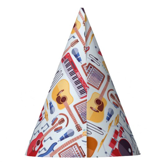 ミュージックバースデーパーティーミュージカル楽器 パーティーハット (裏面)