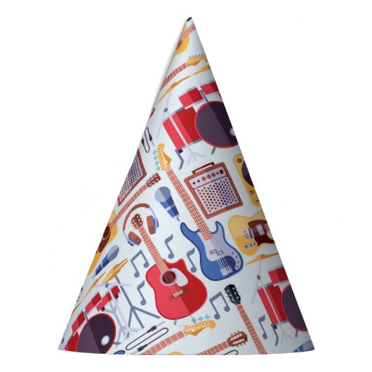 ミュージックバースデーパーティーミュージカル楽器 パーティーハット (左)