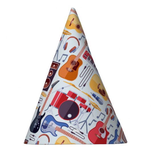 ミュージックバースデーパーティーミュージカル楽器 パーティーハット (右)