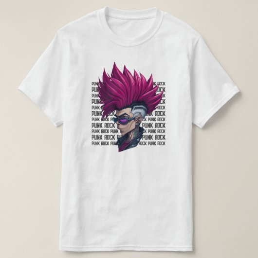ミュージックパンクロックアンドロール懸命ロッカーバンドクールギグ Tシャツ (デザイン正面)